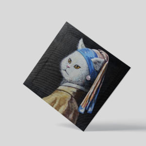 Cat with a Pearl Earring