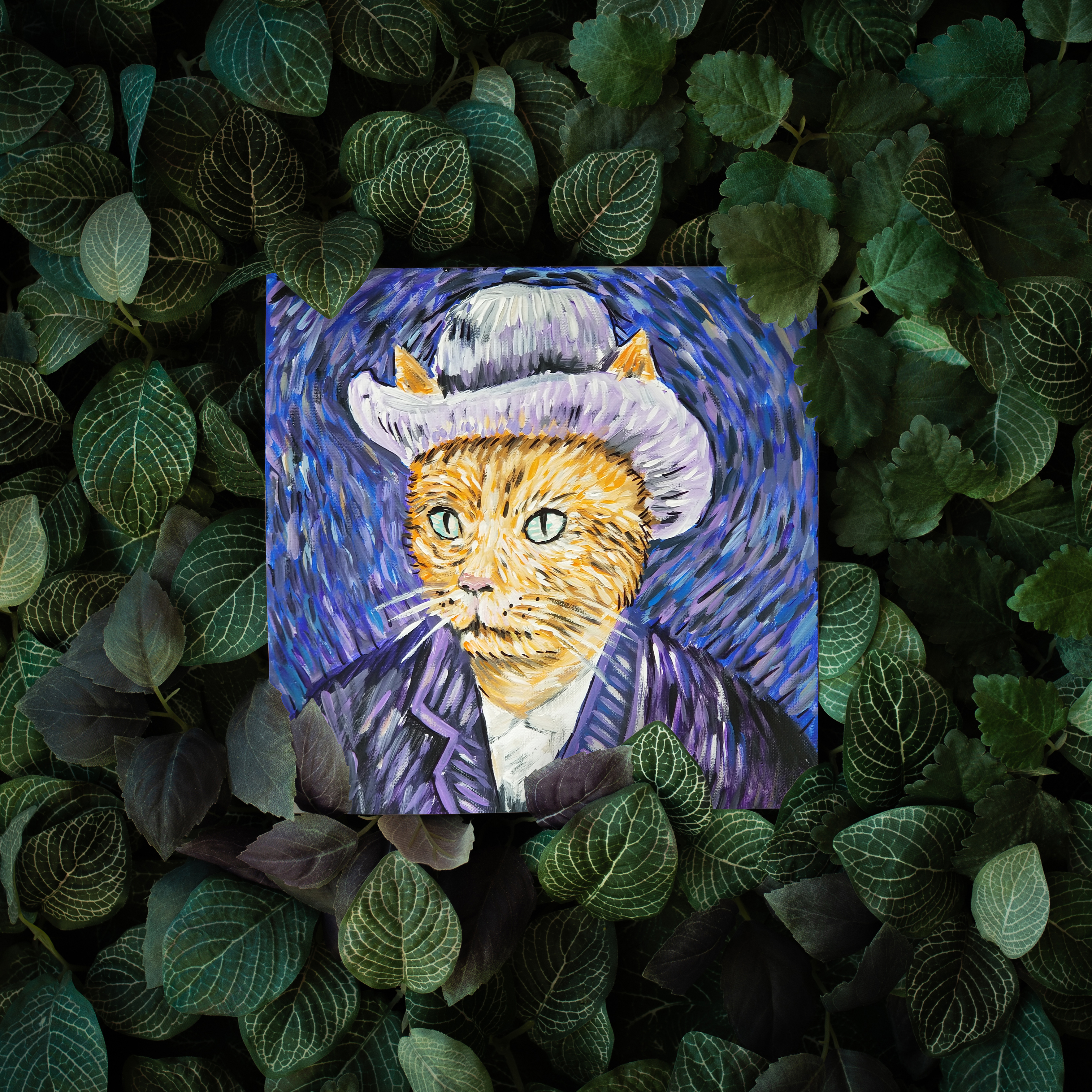 Kitten Van Gogh Self-Portrait